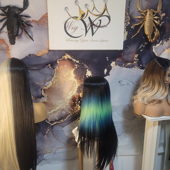 22" green shock lace front - Picture 6 of 6